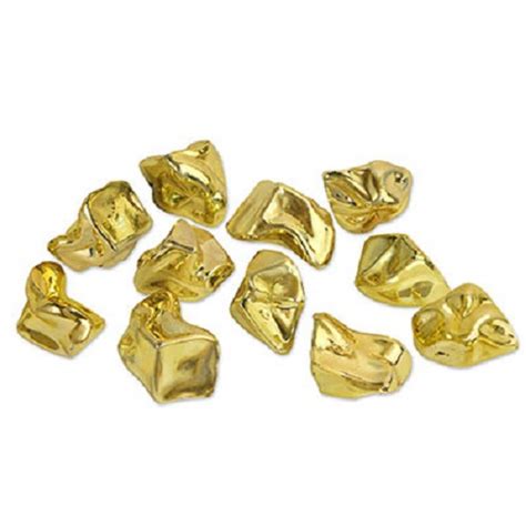 plastic gold nuggets